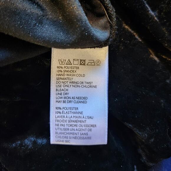 Urban Outfitters S-P Black Velvet Romper jumpsuit - Picture 3 of 4